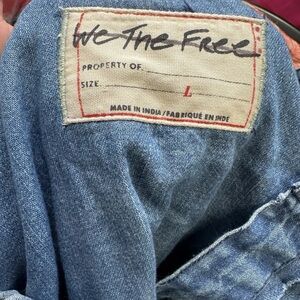 We The Free Blue Denim Jacket